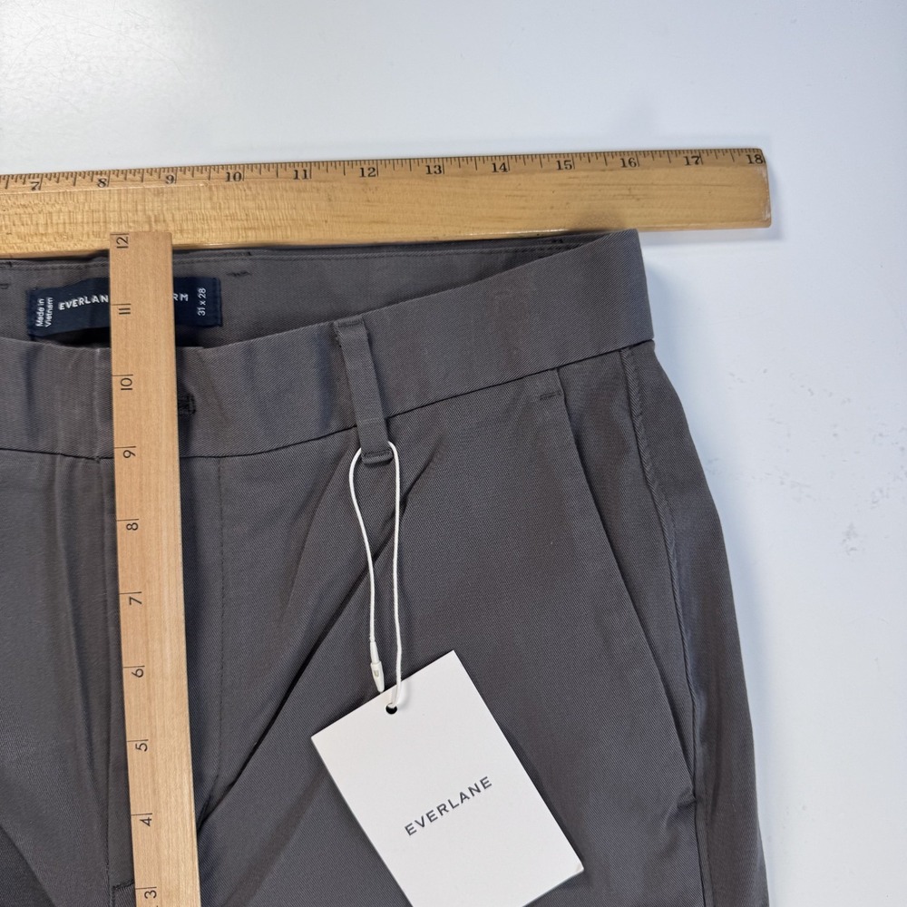EVERLANE The Slim Fit Performance Chino Pant Uniform Gray Mens 31x28 NWT - Picture 12 of 14